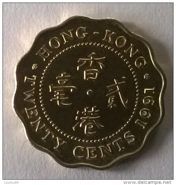 Hong Kong - 20 Cents 1991 - Elizabeth II - Superbe - - Hong Kong