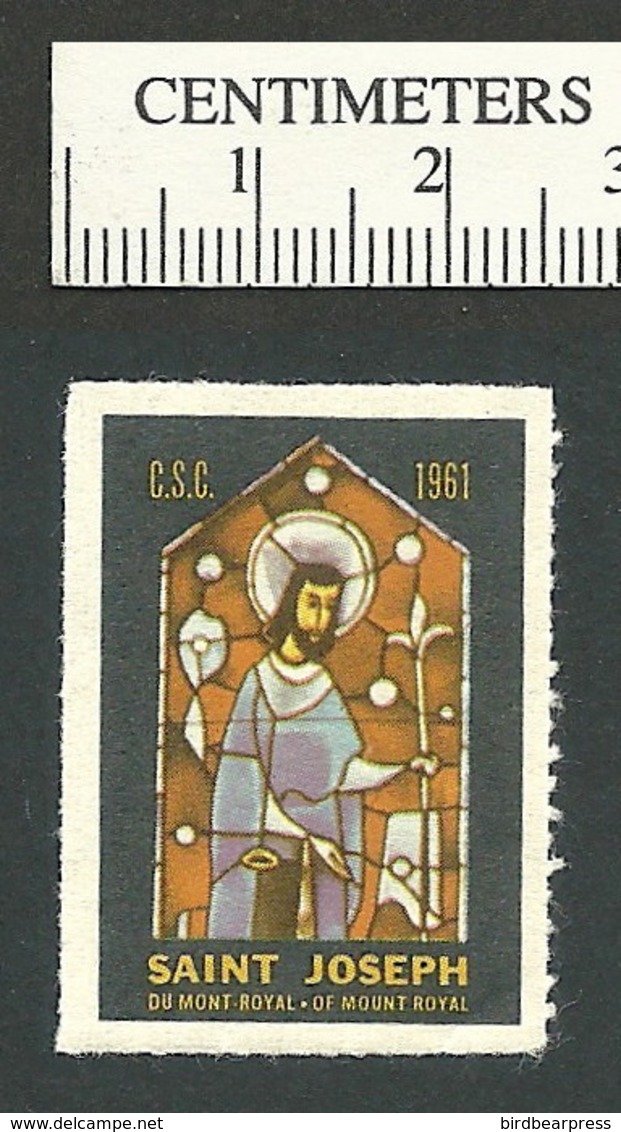 B54-91 CANADA Montreal St-Joseph Oratory Stained Glass Charity Stamp MNH - Viñetas Locales Y Privadas