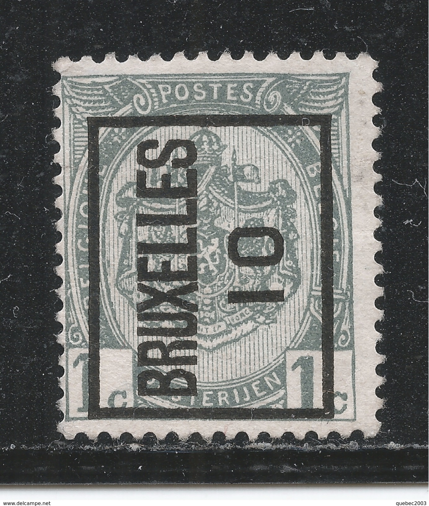 Belgium 1910. Scott #82 (M) Coat Of Arms * - Typografisch 1906-12 (Wapenschild)