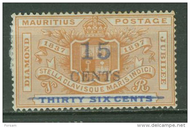 MAURITIUS..1899..Michel # 89...MH. - Mauritius (...-1967)