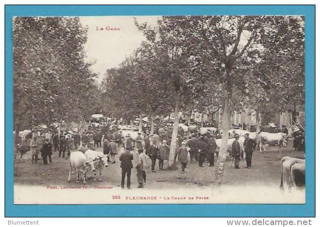 CPA LABOUCHE 285 - Le Champ De Foire Marché Aux Bestiaux FLEURANCE 32 - Fleurance