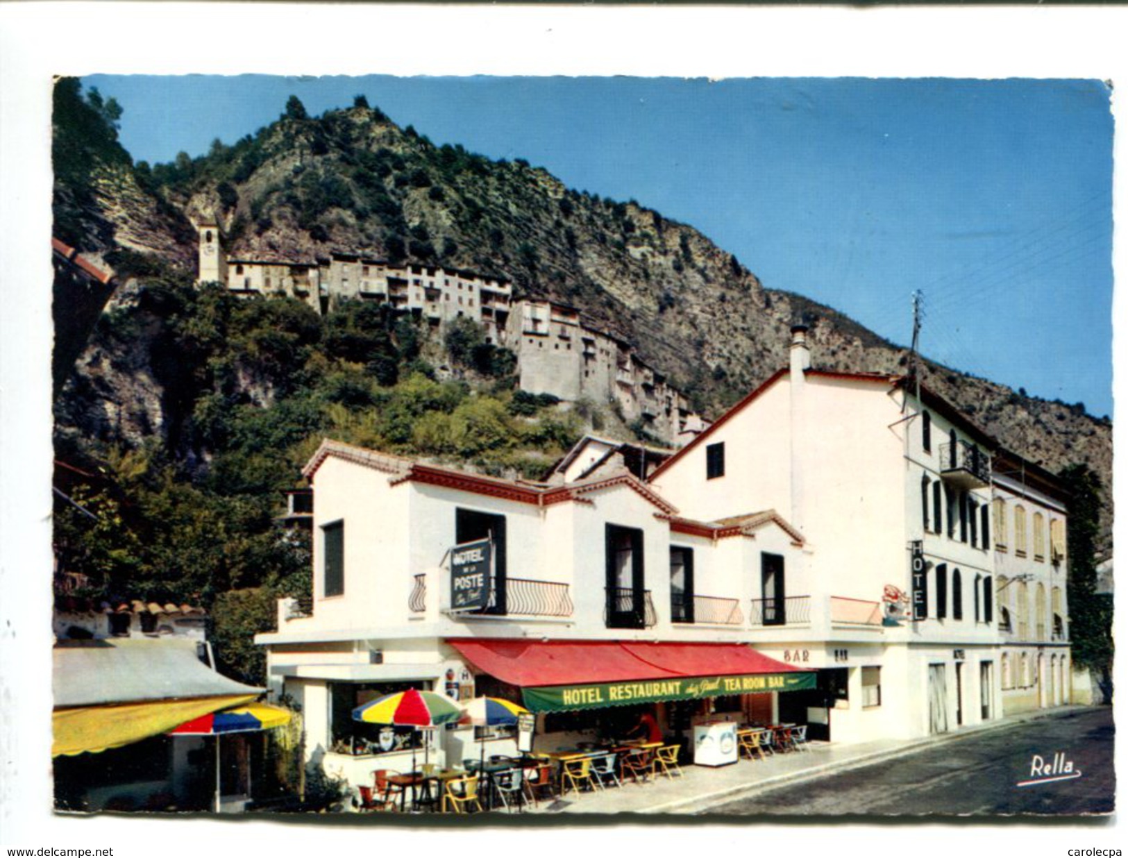 CP   TOUET SUR VAR (06) Hotel Restaurant De La Poste CHEZ PAUL - Autres & Non Classés