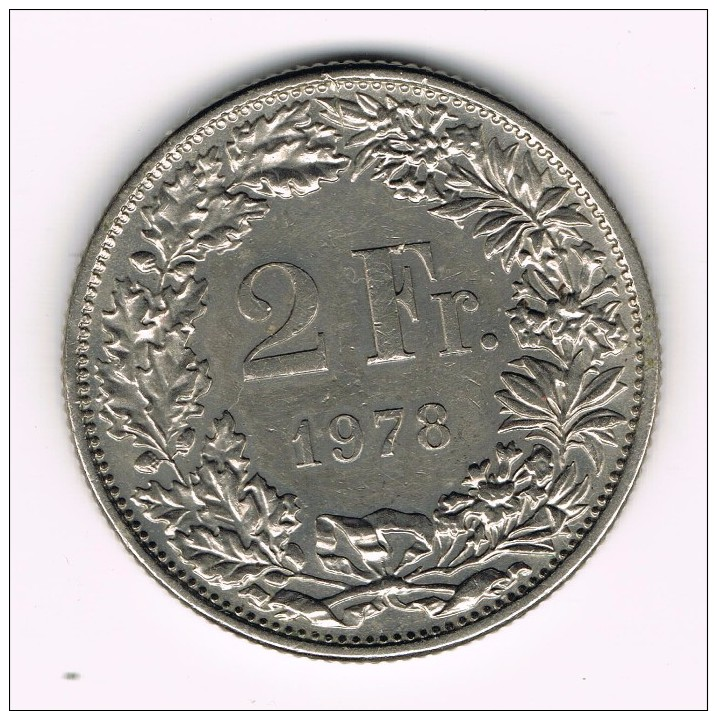 2 Francs Suisse - Helvetia Debout - 1978. - Autres & Non Classés