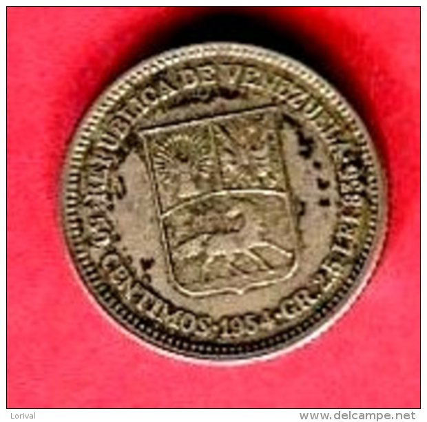 25 CENTIMO  1954  ( Y 36  ) TTB 6 - Venezuela