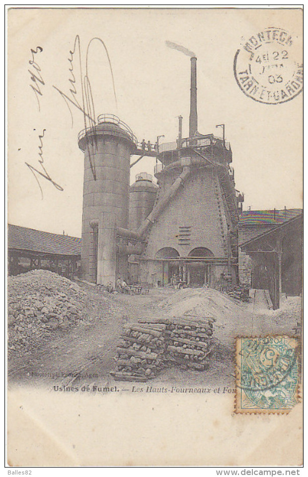 47 - FUMEL - Usines - Les Hauts Fourneaux Et Fonderies - BE - éd Perret - Fumel