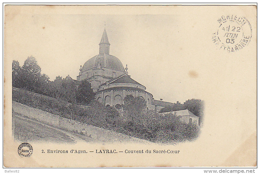 47 - Environs D'AGEN - LAYRAC - Couvent Du Sacré Coeur - BE - éd Perret N°2 - Agen