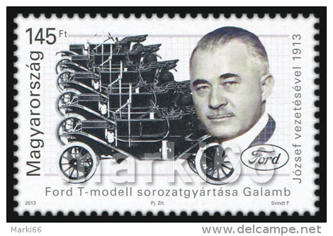 Hungary - 2013 - Centenary Of Ford T Model - Mint Stamp - Unused Stamps