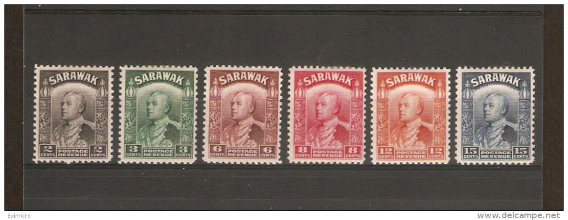 SARAWAK 1941 VALUES SG 107a, 108a, 111a, 112a, 114a, 115a  MOUNTED MINT Cat £46+ - Sarawak (...-1963)