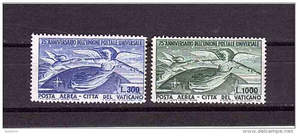 VATICAN 1949 UPU Cpl Set Of 2 Stamps Sassone  Cat. N° 18/19 Mint Lightly Hinged - Unused Stamps