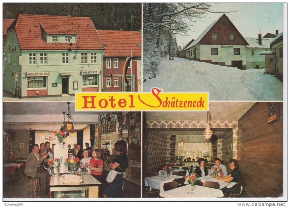 CPM Bad Sachsa - Hotel Schutzeneck (4 Vues) - Bad Sachsa