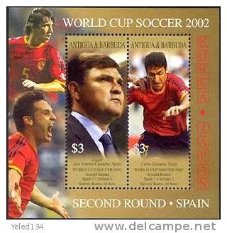 ANTIGUA & BARBUDA  2612 MNH FOOTBALL-SOCCER 2002  KOREA JAPAN  SECOND ROUD  SPAIN    ( - Altri & Non Classificati