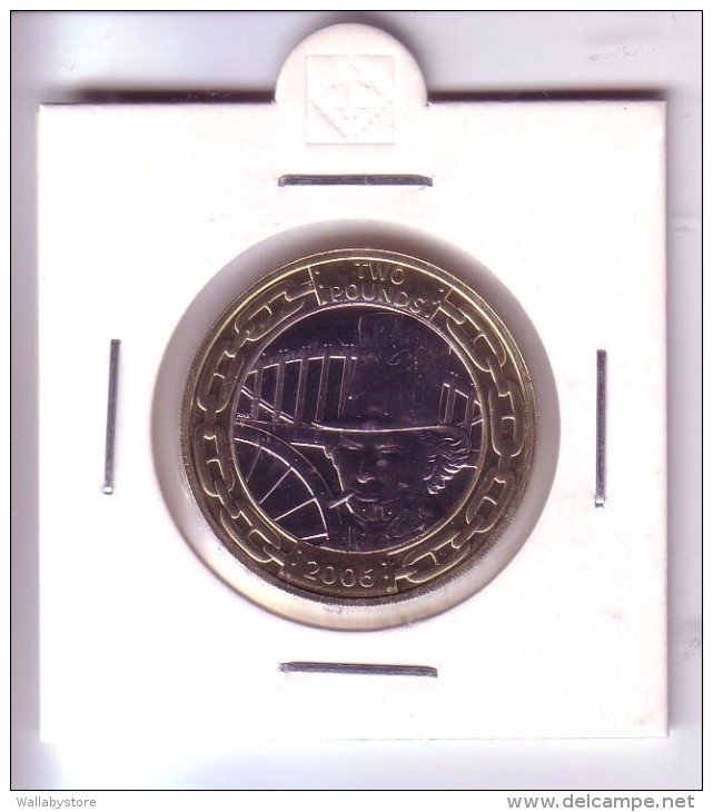 United Kingdom 2 Pounds - Isambard Brunel (2006) UNC R! - 2 Pounds