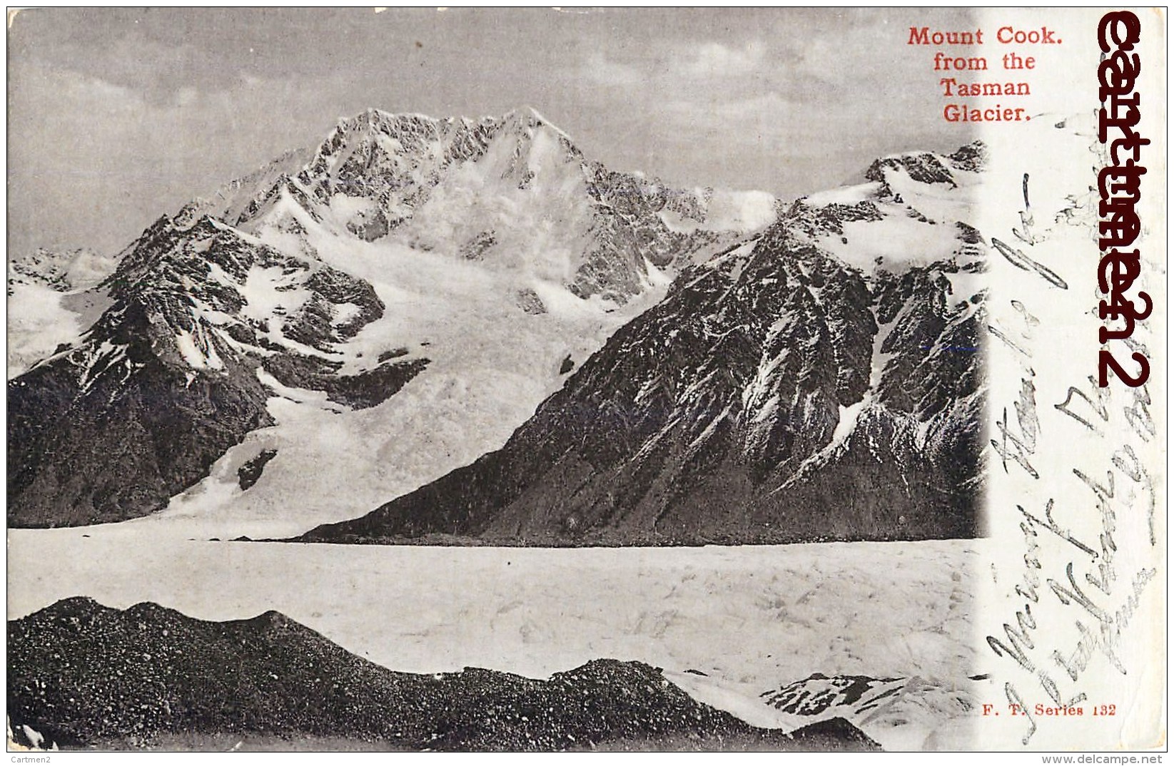 MOUNT COOK FROM THE TASMAN GLACIER TASMANIE NEW-ZELAND NOUVELLE-ZELANDE 1900 - Nouvelle-Zélande