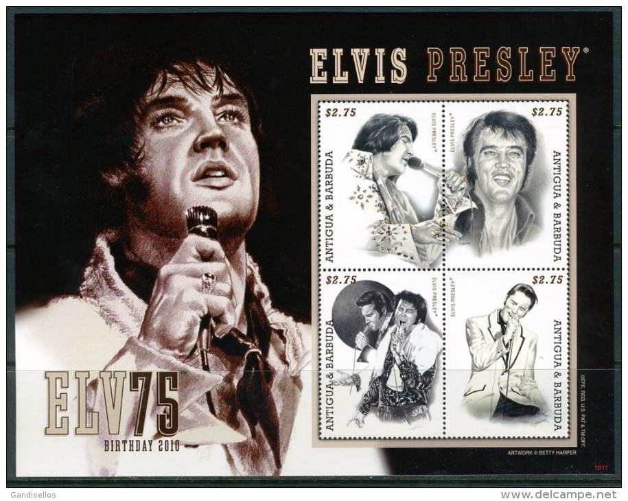 ANTIGUA BARBUDA SHEET ELVIS PRESLEY - Elvis Presley