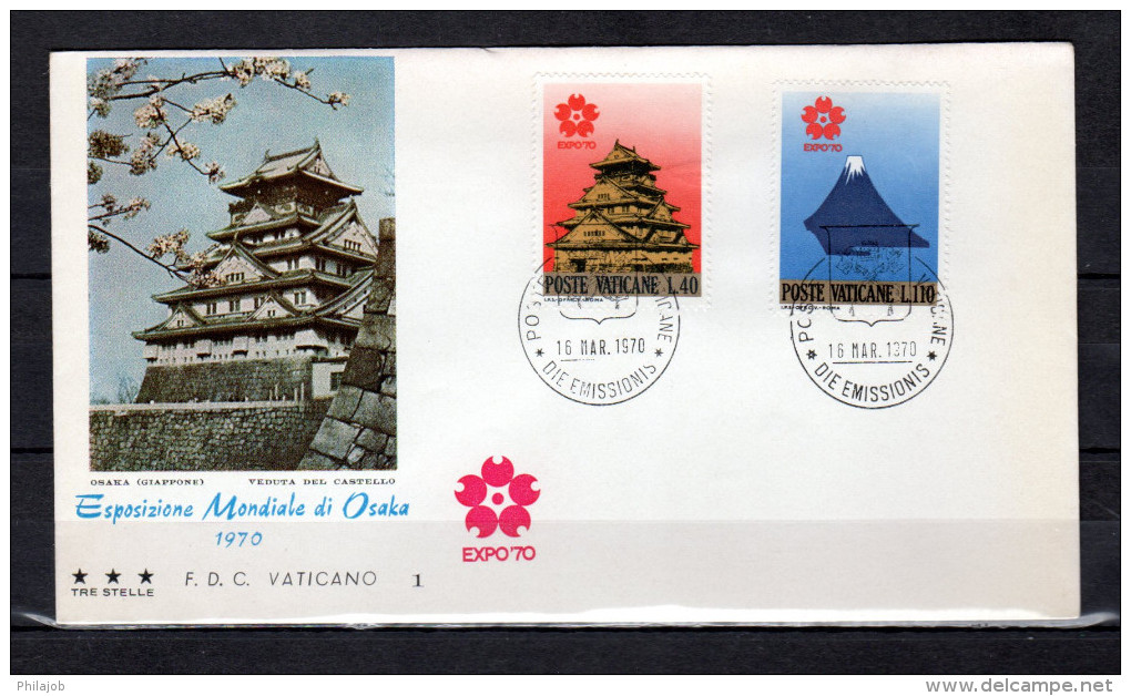 VATICAN 1970 :  Enveloppe 1er Jour " EXPOSITION UNIVERSELLE D´OSAKA ". Voir Les Scans. FDC - 1970 – Osaka (Japan)