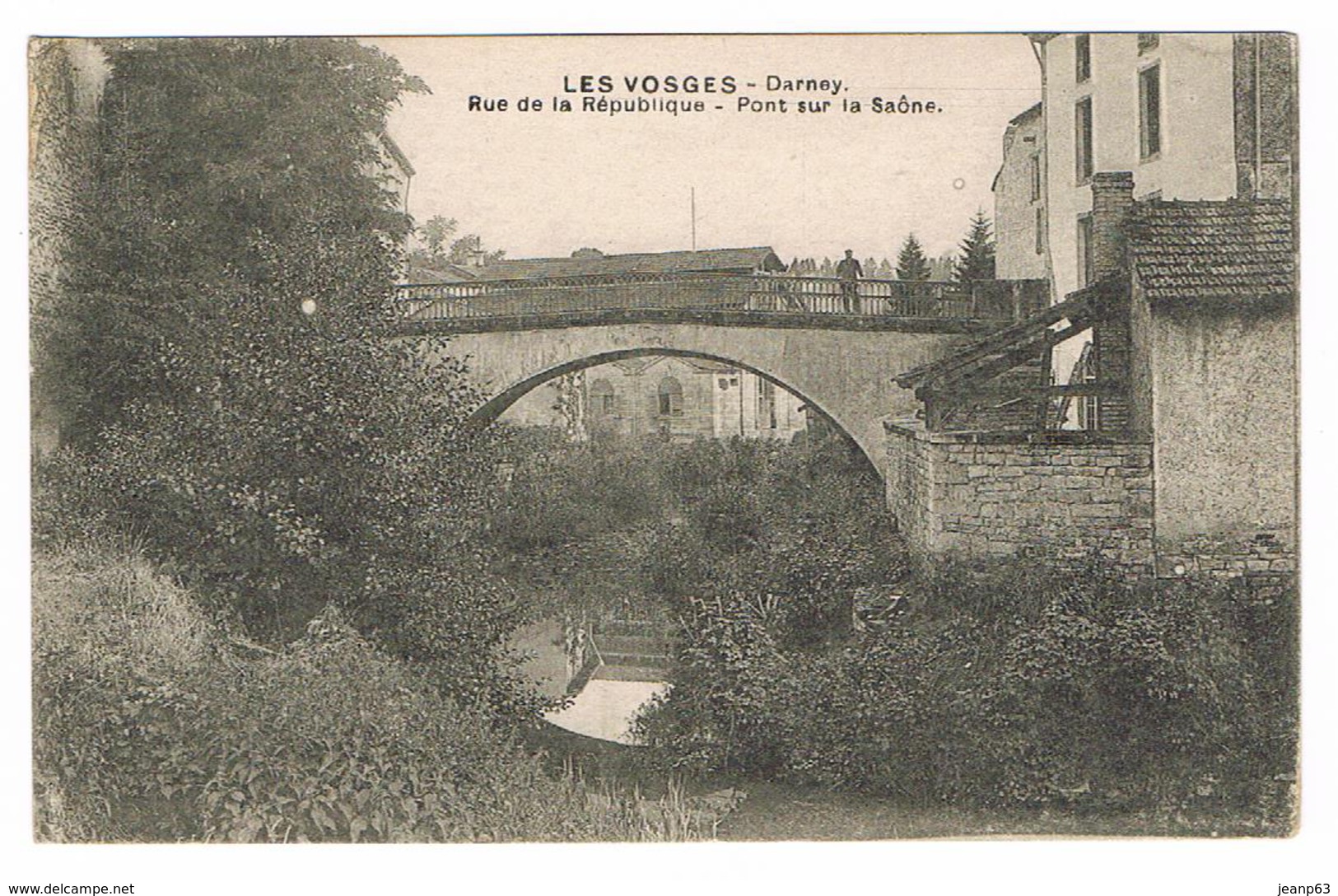 DARNEY.  Rue De La République - Pont Sur La Saône. - Darney