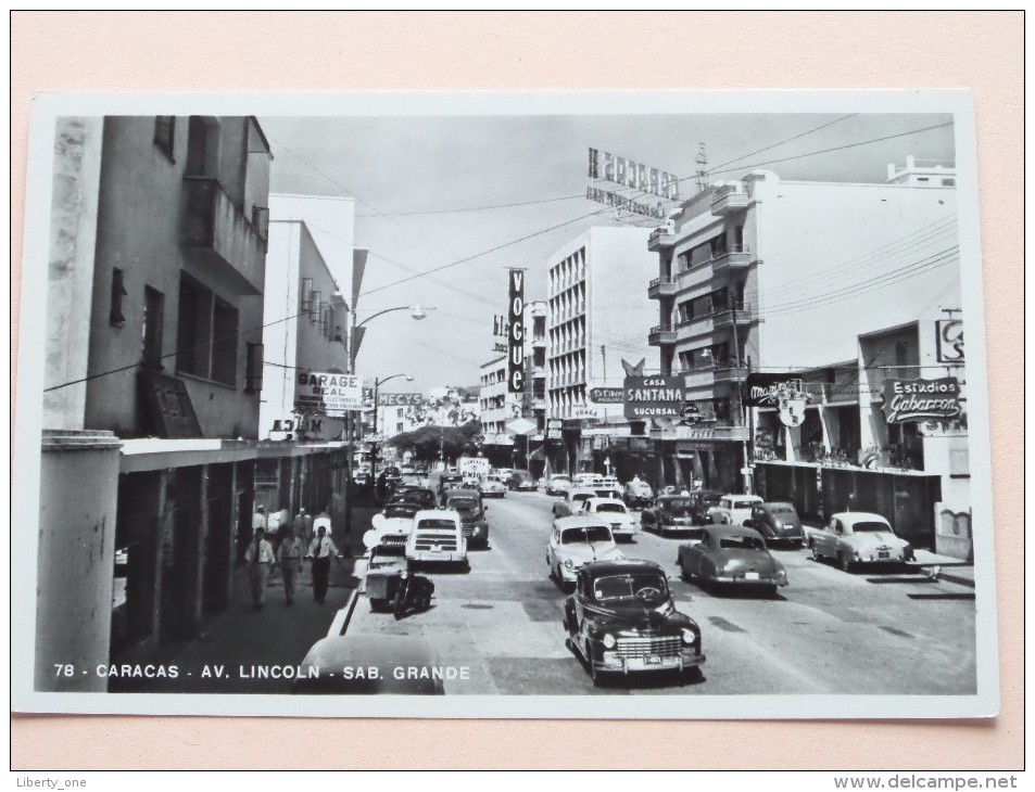 Caracas Av. LINCOLN Sab. Grande ( 78 ) Anno 1955 ( Zie Foto Voor Details ) !! - Venezuela