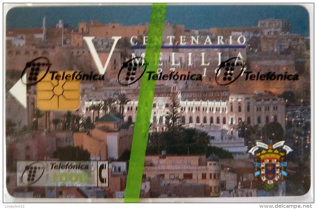 SPAIN - Chip - 1000 Units - V Centenario De Melilla - CP-109 - Mint Blister - Collections