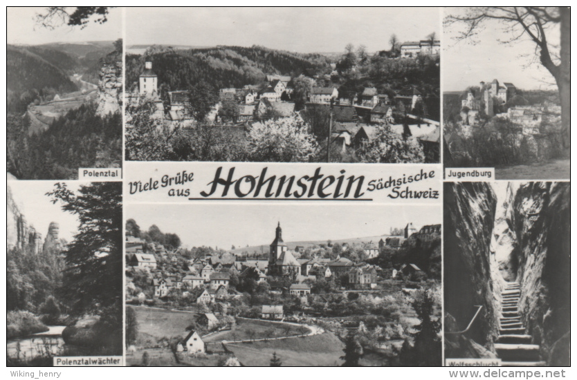 Hohnstein - S/w Mehrbildkarte 3 - Hohnstein (Saechs. Schweiz)