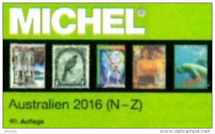 Australien Teil 2 MICHEL Katalog N-Z 2016 Neu 84€ Catalogue Australia Oceanien Zealand Niue Norfolk Palau Tonga Tuvalu - Alemán
