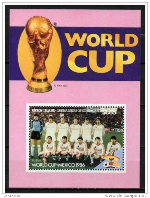 VINCENT GRENADINES UNION SHEET WORLD CUP MEXICO 1986 SOCCER FOOTBALL COUPE DU MONDE - 1986 – Mexico