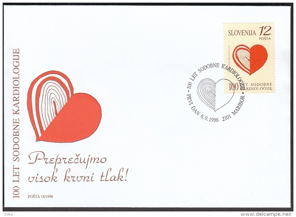 Slovenia Maribor 1996 / 100th Anniversary Of Modern Cardiology / Medicine / Hart - Medicina