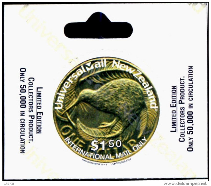 BIRDS-KIWI-UNIVERSAL MAIL-LIMITED EDITION-NEW ZEALAND-ODD SHAPED-SELF ADHESIVE-SCARCE-MNH-B9-658 - Kiwi