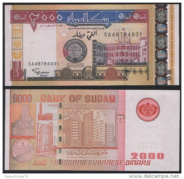 Sudan P 62 - 2000 Dinars 2002 - UNC - Sudan