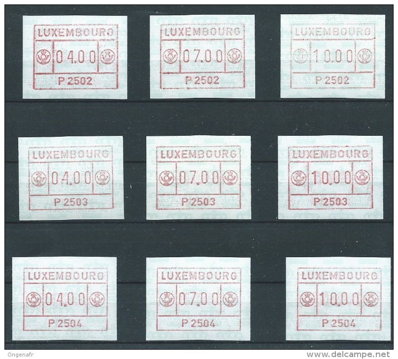 Lot Des P 2502-2503-2503  Valeurs De 4; 7; 10 Frs  (état: Xx)   Faciale: 1,56€ - Postage Labels