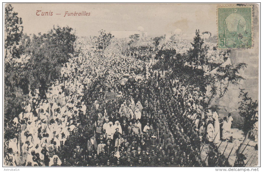 Tunisie: CPA: Tunis: Funerailles De S.A. Bey Mohamed - Tunisie