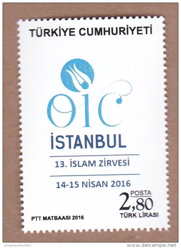 AC - TURKEY STAMP - 13TH ISLAMIC SUMMIT MNH 14-15 APRIL 2016 - Unused Stamps