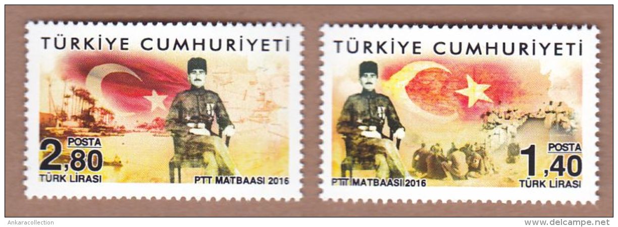 AC - TURKEY - 100th ANNIVERSARY OF KUT - UL AMARE VICTORY MNH 29 APRIL 2016 - Unused Stamps