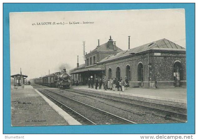 CPA 41 - Chemin De Fer Arrivée D'un Train En Gare De LA LOUPE 28 - La Loupe