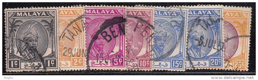 7v Pahang Used 1950, Malaya, (sample Image) - Pahang