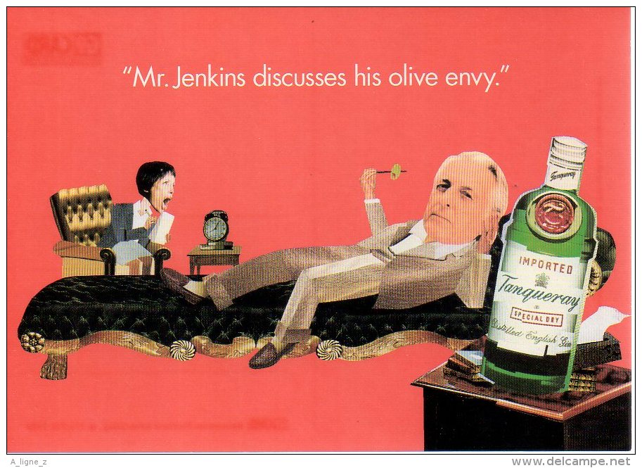 REF 241 B  : CPM Publicitaire Tanqueray Gin - Werbepostkarten