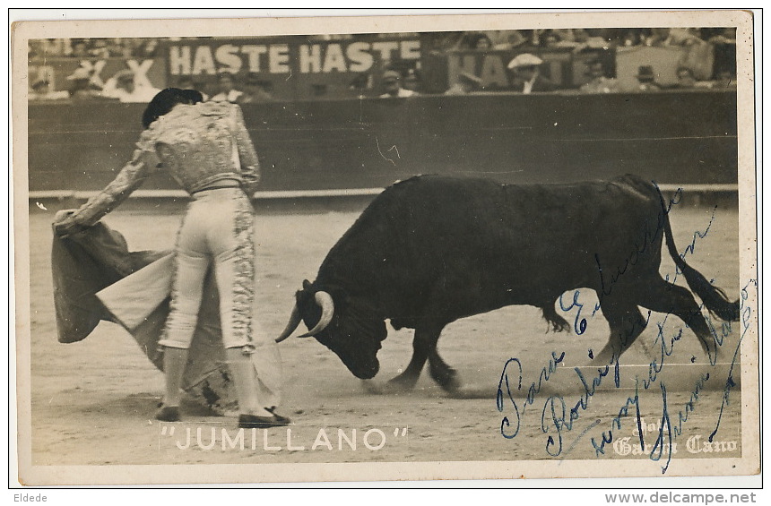 Emilio Ortuno " Jumillano " Torero Nacido En Salamanca Firmada Por El Torero Autograph - Salamanca