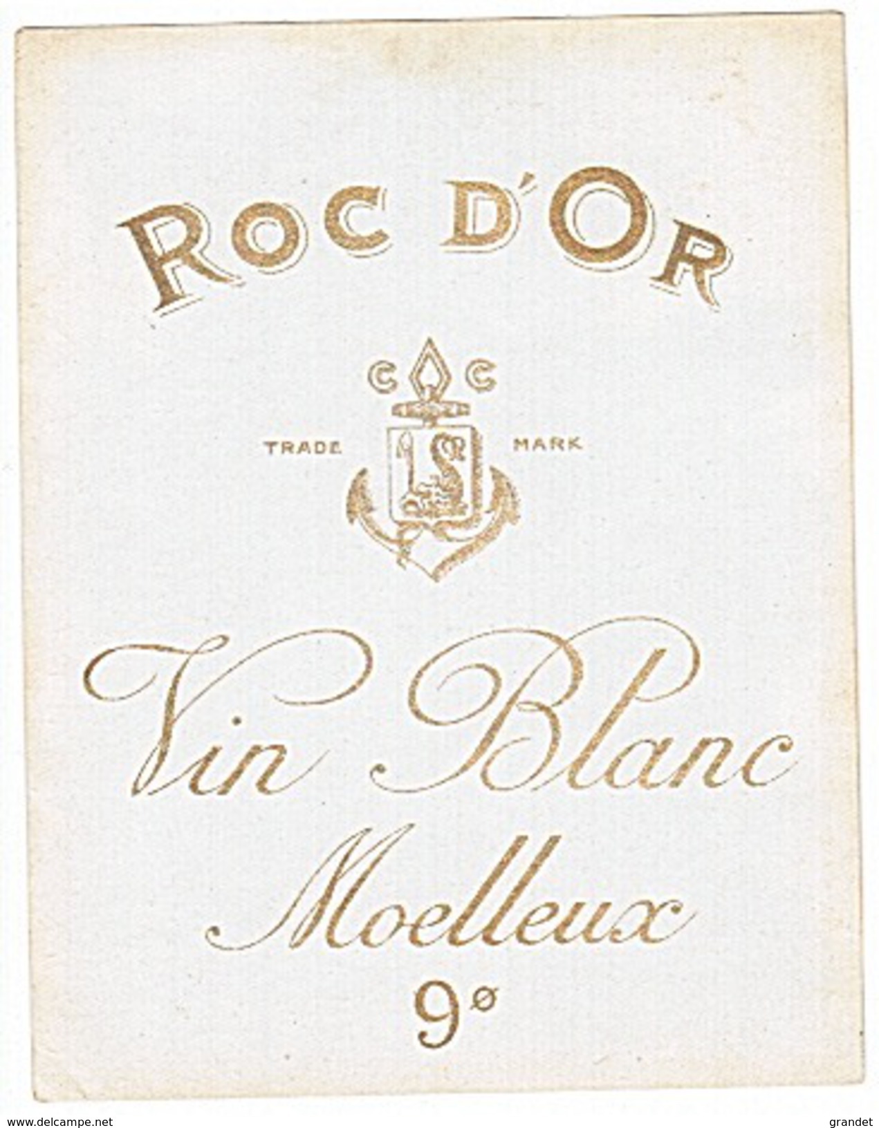 ETIQUETTE - VIN - BLANC - ROC - D'OR - - Witte Wijn