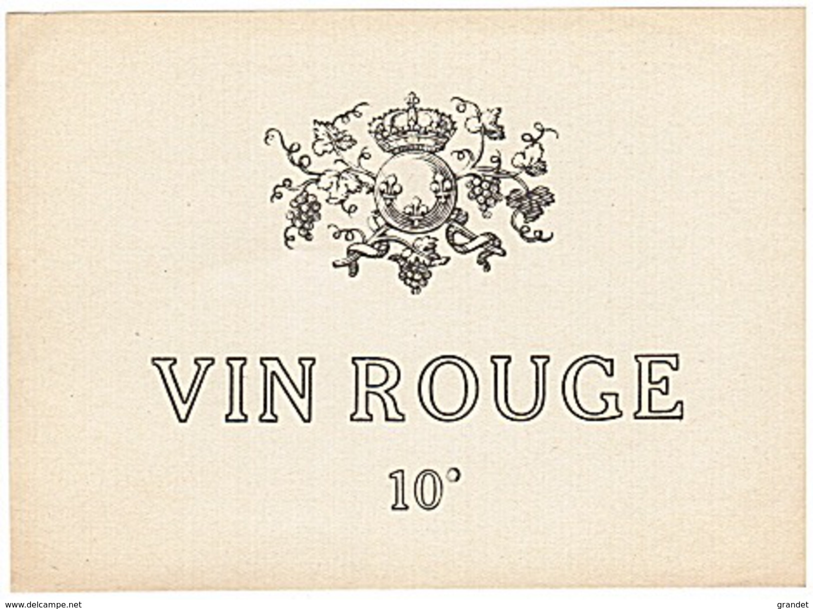 ETIQUETTE - VIN - - Vino Tinto