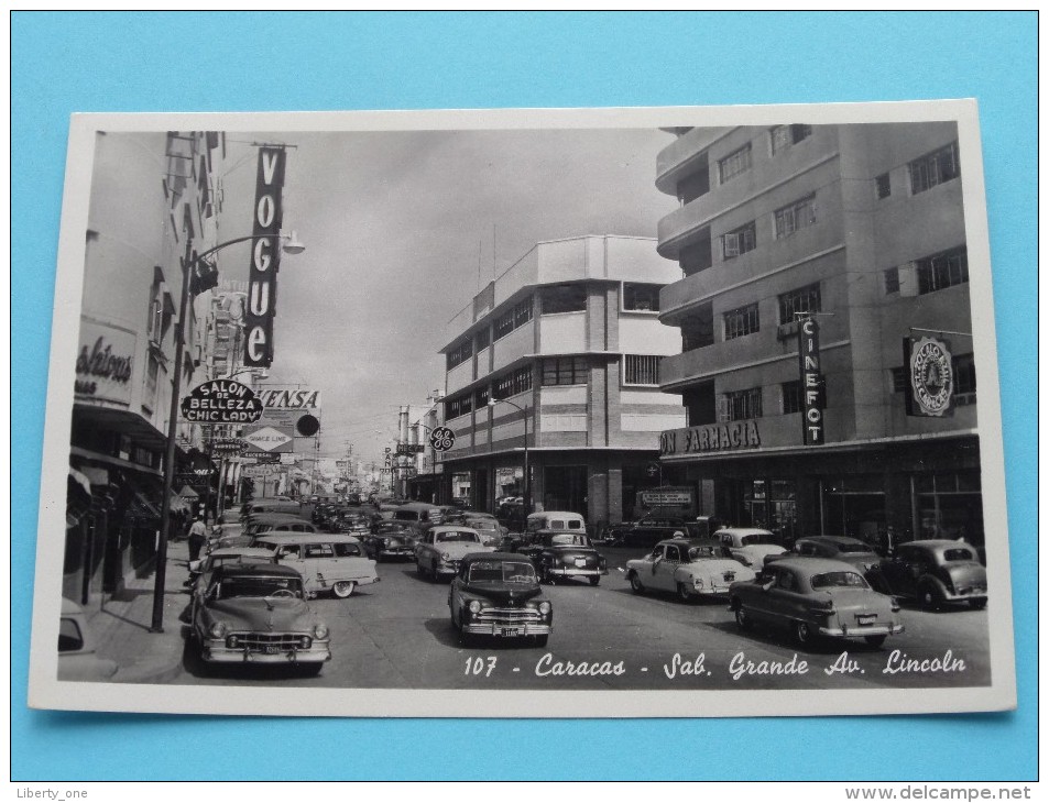 Caracas Av. LINCOLN Sab. Grande ( 107 ) Anno 195? ( Zie Foto Voor Details ) !! - Venezuela