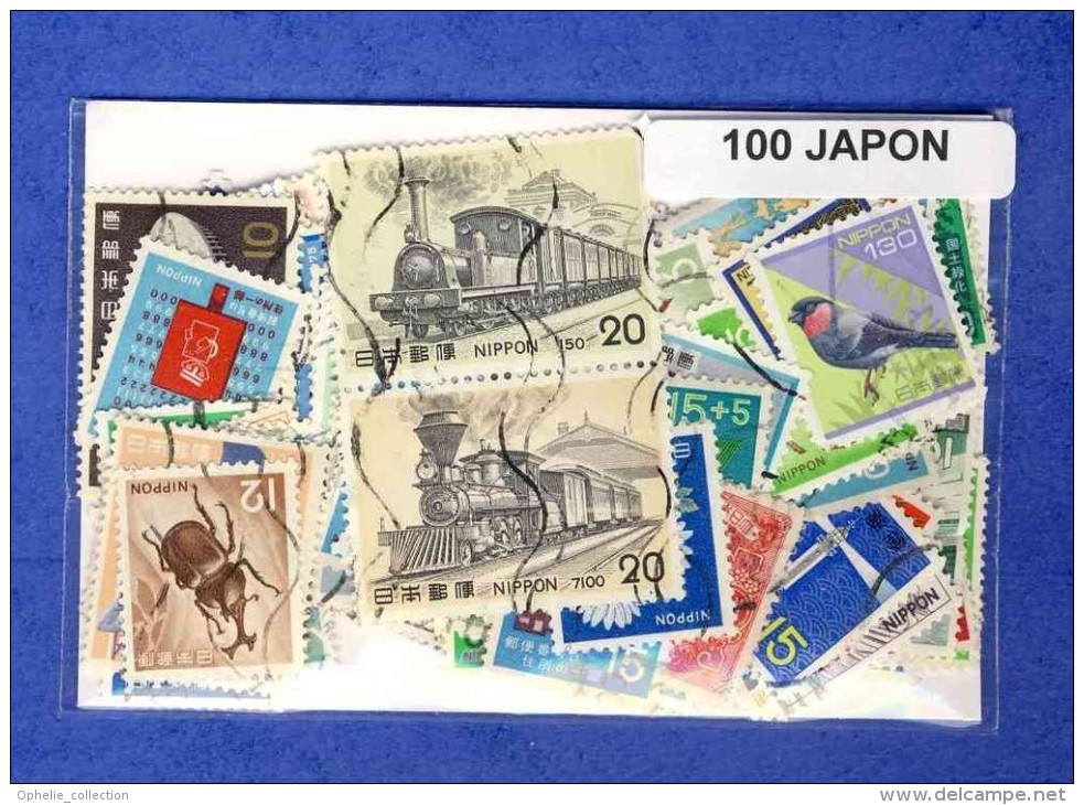 JAPON 100 TIMBRES DIFFERENTS OBLITERES - Colecciones & Series