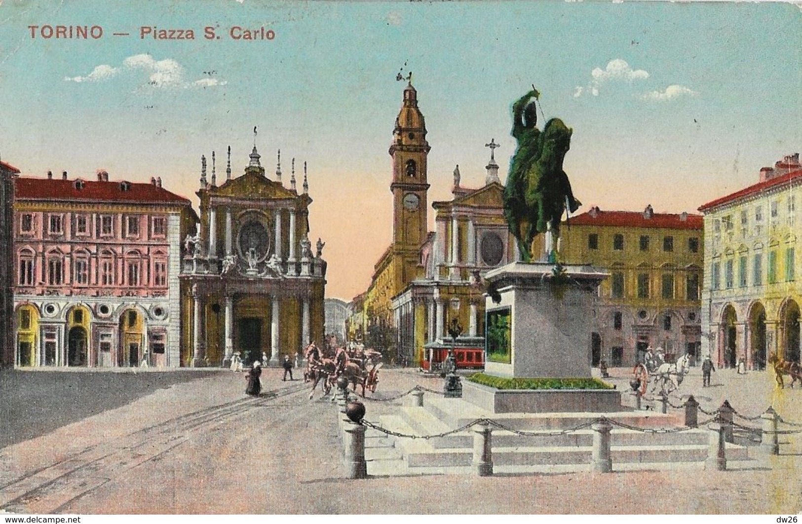 Torino - Piazza S. Carlo - Monumento Emanuele Filiberto - Orte & Plätze