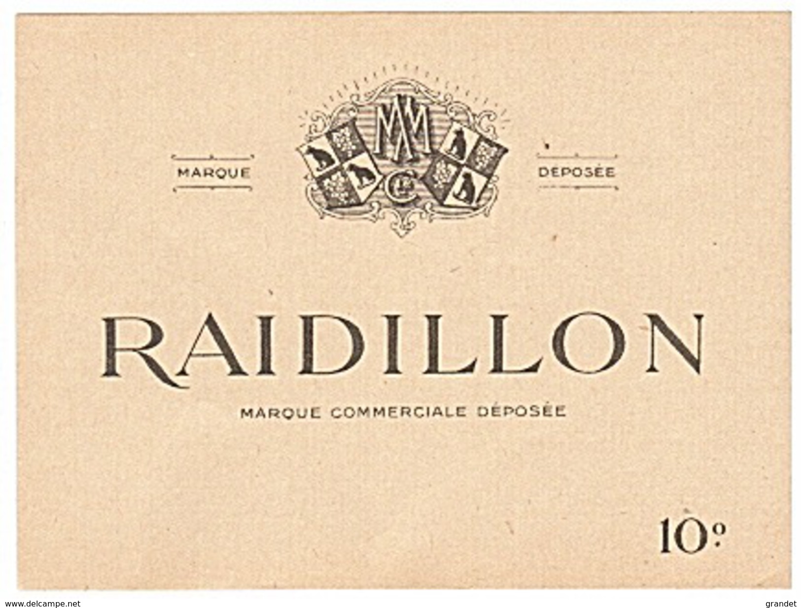 ETIQUETTE - VIN - RAIDILLON - GENEVE - - Vino Bianco