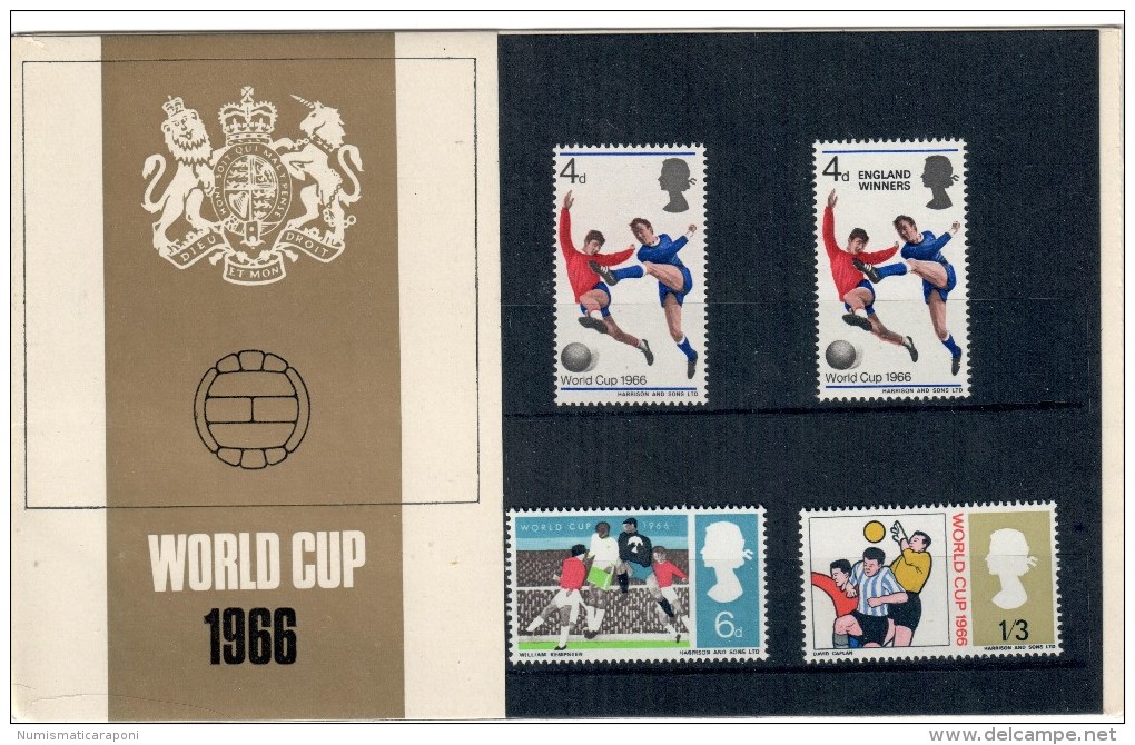 Gran Bretagna 1966 PRESENTATION PACK WORLD CUP FOOTBALL CHAMPIONSHIP  ** COD.FRA.701 - Nuovi