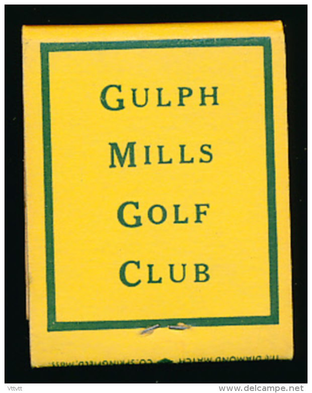 Pochette D'allumettes : Gulph Mills Golf Club,  King Of Prussia, Pennsylvanie, Etats-Unis (3 Scans) - Other & Unclassified