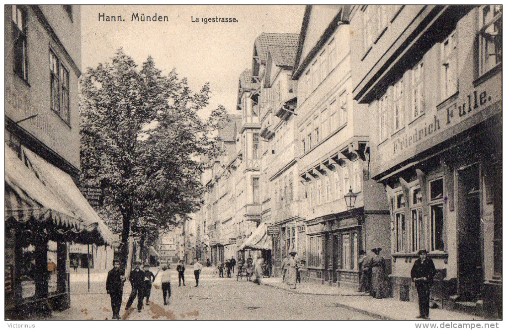 HANN MÜNDEN  -  LANGESTRASSE -  Décembre 1914  -  BELLE ANIMATION - Autres & Non Classés