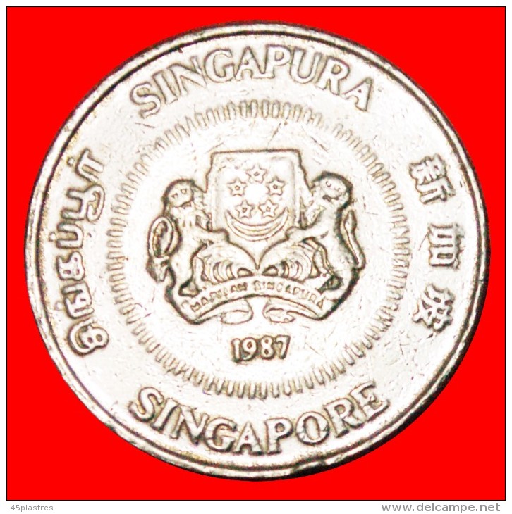 • FLOWER: SINGAPORE ★ 50 CENTS 1987!  LOW START&#9733; NO RESERVE! - Singapur