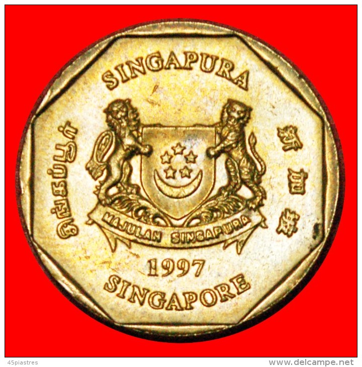 • FLOWER: SINGAPORE ★ 1 DOLLAR 1997! LOW START&#9733; NO RESERVE! - Singapur