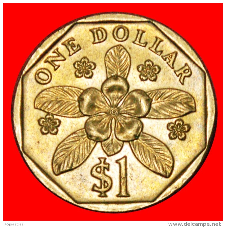 • FLOWER: SINGAPORE ★ 1 DOLLAR 1997! LOW START&#9733; NO RESERVE! - Singapore