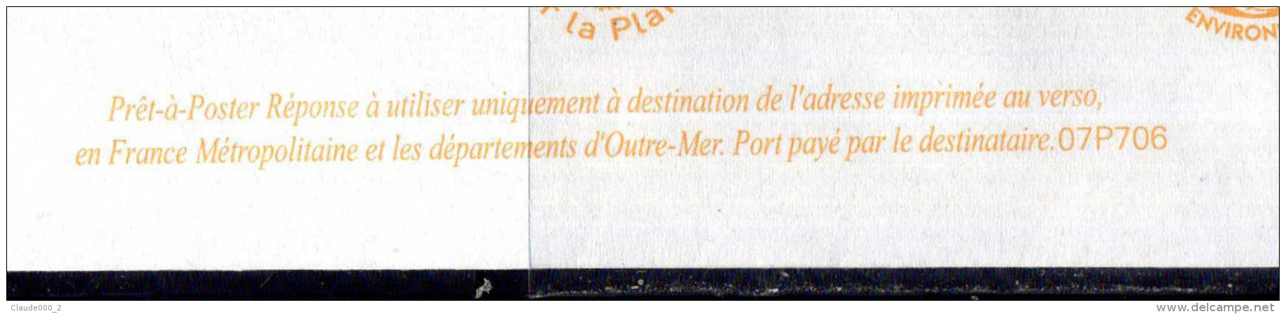 PAP Lamouche " FONDATION DE FRANCE " Port Payé Par 07P706 NEUF ** - Prêts-à-poster: Réponse /Lamouche