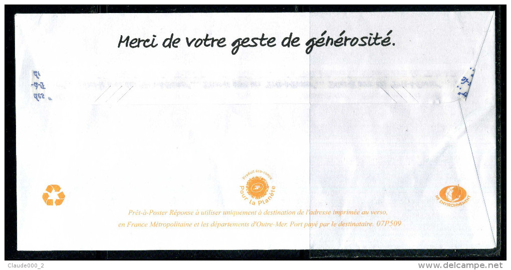 PAP Lamouche " SECOURS CATHOLIQUE RESEAU MONDIAL CARITAS " Port Payé Par 07P509 NEUF ** - Prêts-à-poster:Answer/Lamouche